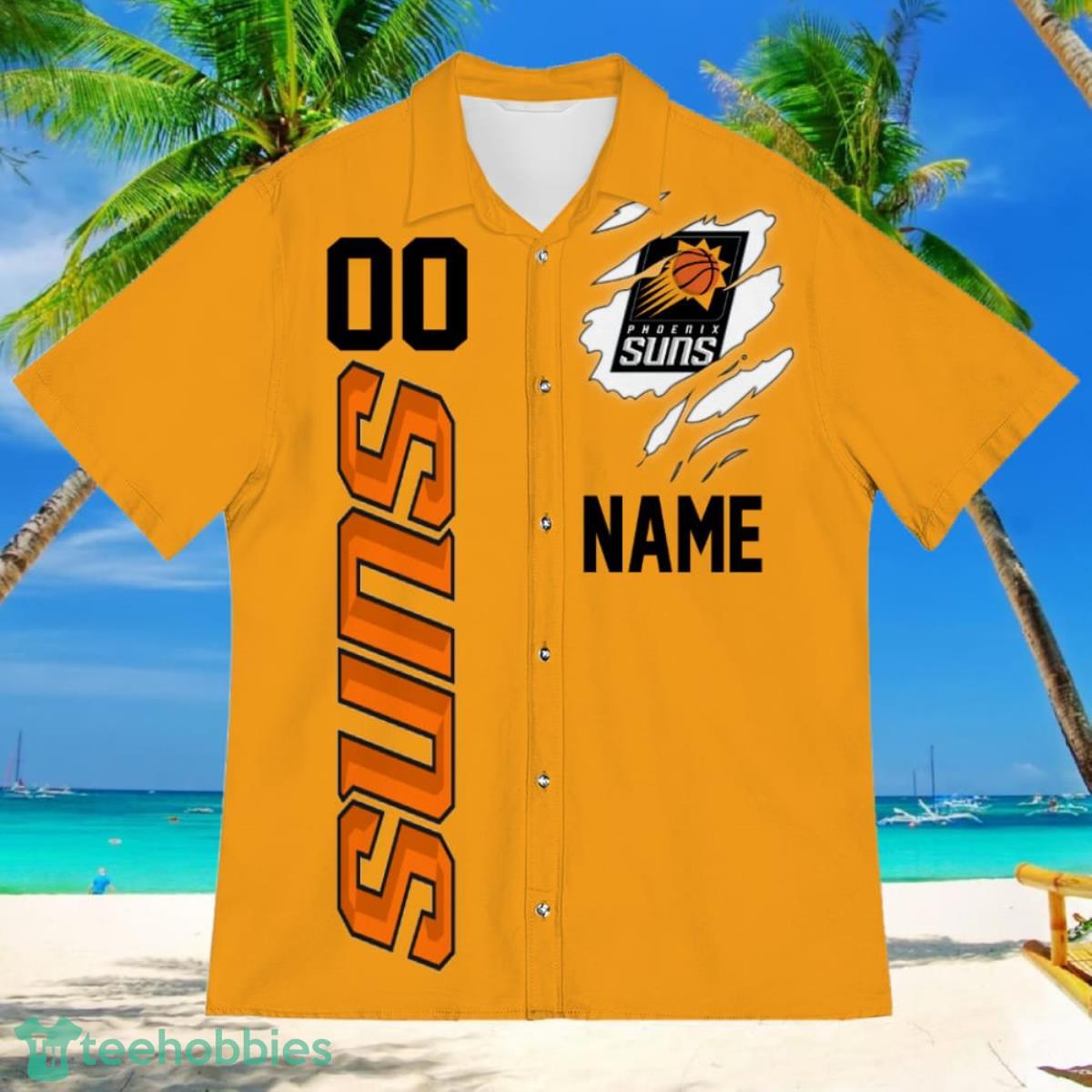 Phoenix Suns Sports American Football Hawaiian Shirt Custom Name & Number Product Photo 2