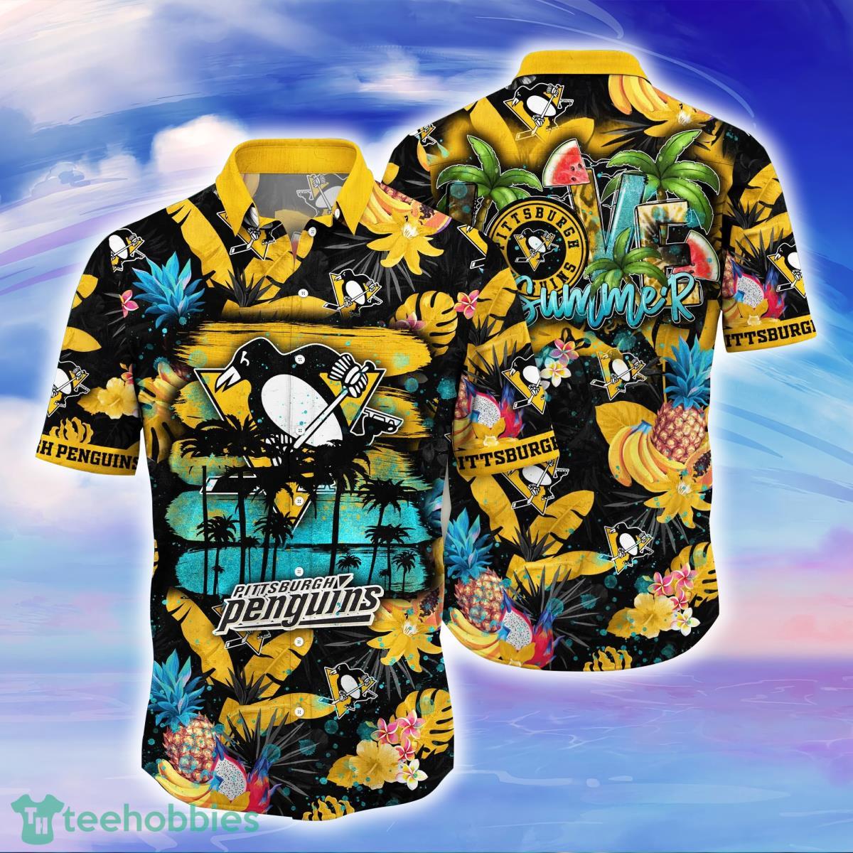 Pittsburgh Penguins NHL Flower Hawaiian Shirt Style Gift For Men