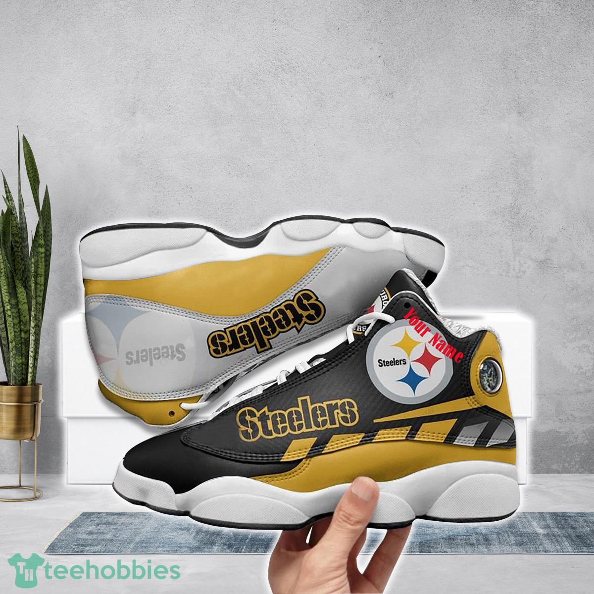 Pittsburgh Steelers Football Team Custom Name Air Jordan 13 Running Shoes Best Gift For Men And Women Product Photo 1