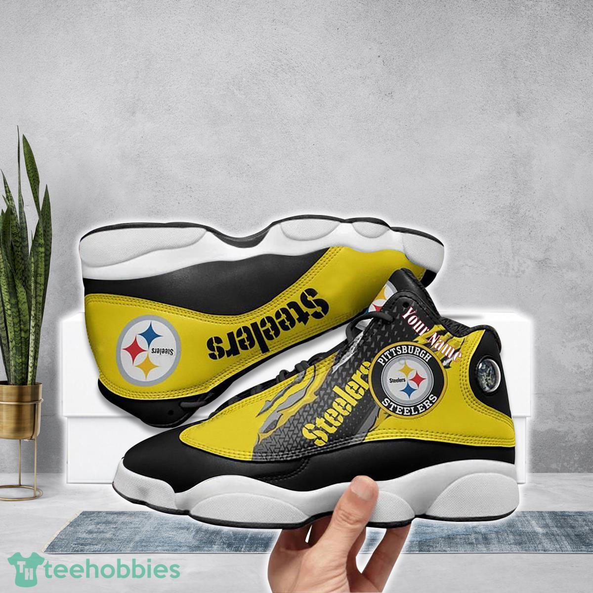 Pittsburgh Steelers Football Team Custom Name Air Jordan 13 Running Shoes Great Gift For Men And Women Product Photo 1