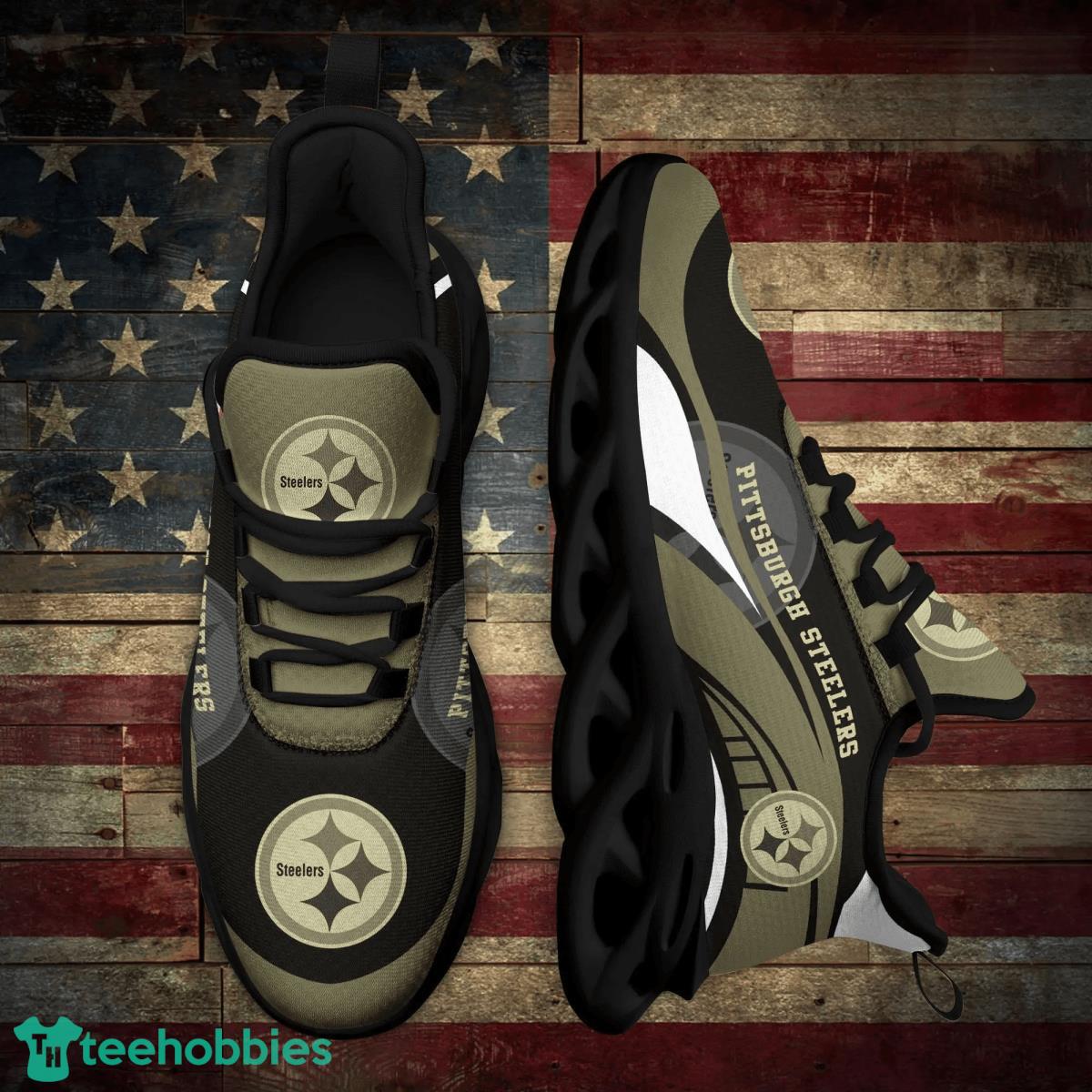 Pittsburgh Steelers New Trending Custom Name Max Soul Shoes Best Gift For Sport Fans Product Photo 1