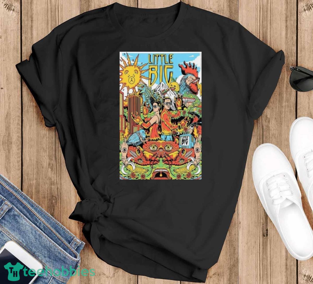 Poster Little Big Summer Tour 2023 Shirt - Black T-Shirt