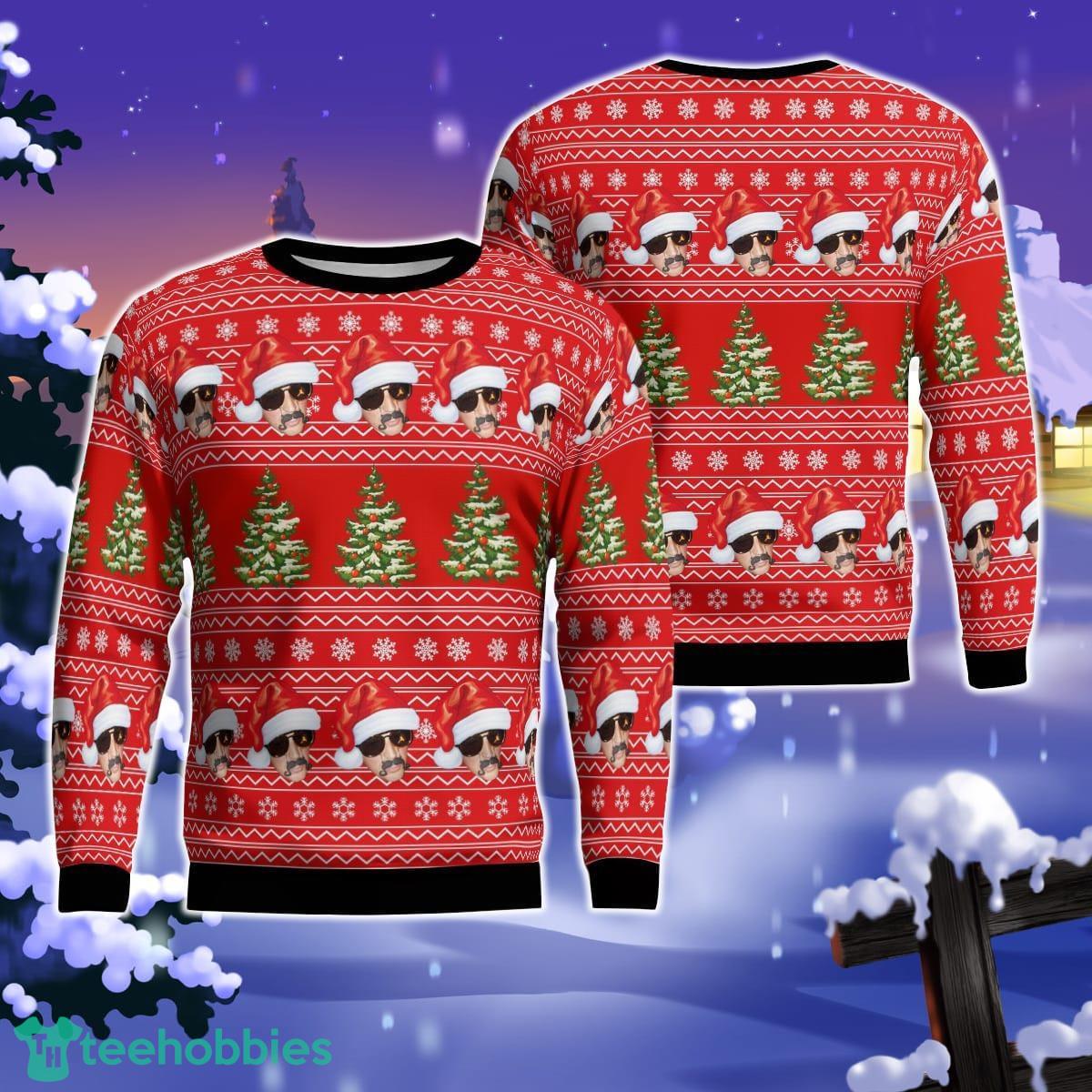 Red PatternAOP Ugly Sweater Gift For Christmas Product Photo 1