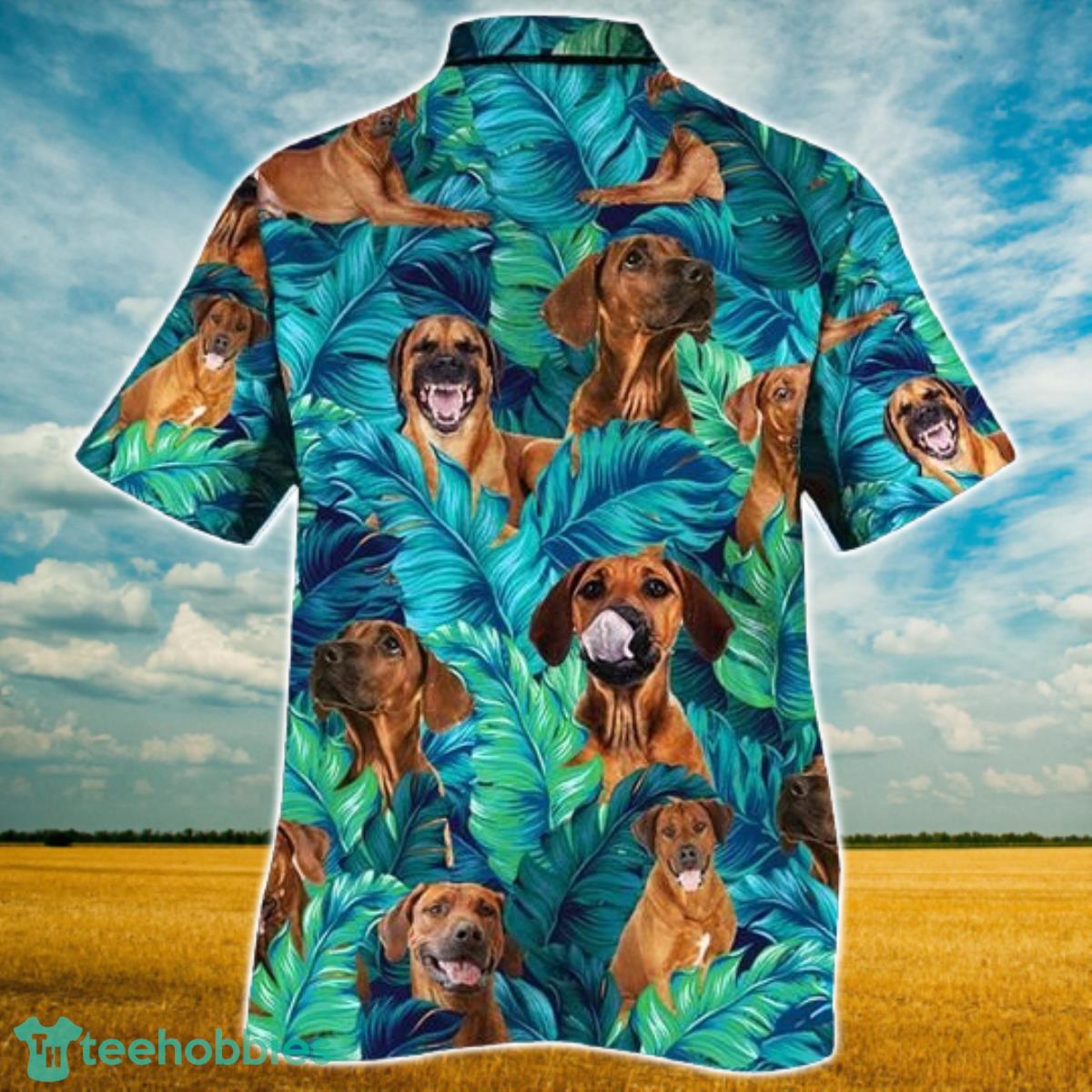 Rhodesian Ridgeback Dog Lovers Hawaiian Style For Summer All Printed 3D Hawaiian Shirt For Men Women Product Photo 2