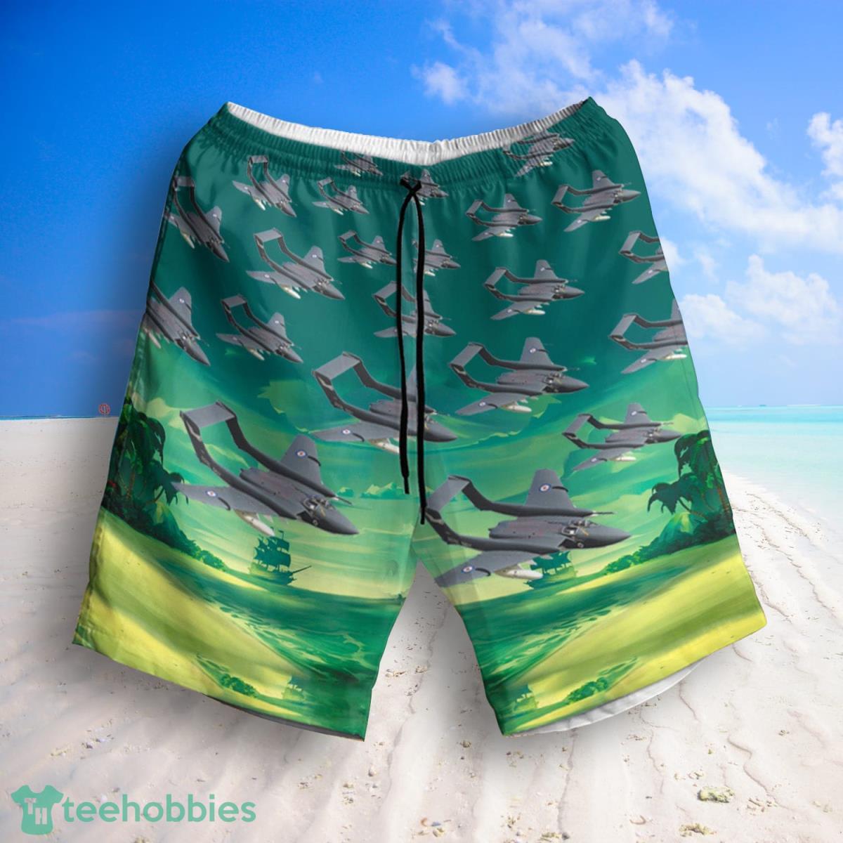 RN Historical Sea Vixen Hawaiian Shirt And Shorts Great Style For Men Product Photo 2