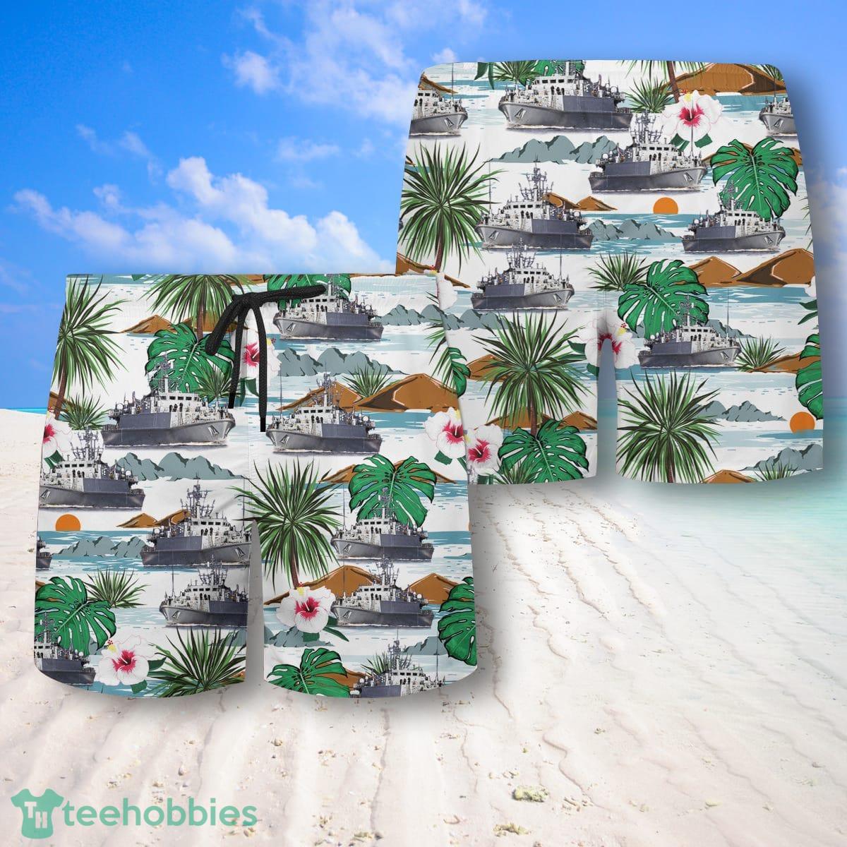 RN Sandown-Class minehunter Hawaiian Shirt And Shorts Best Style For Men Product Photo 2