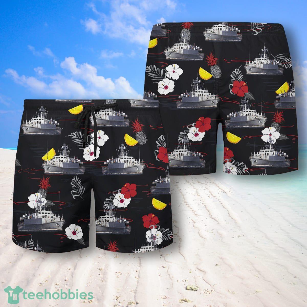 RN Sandown-class minehunter Hawaiian Shirt And Shorts Great Style For Men Product Photo 2