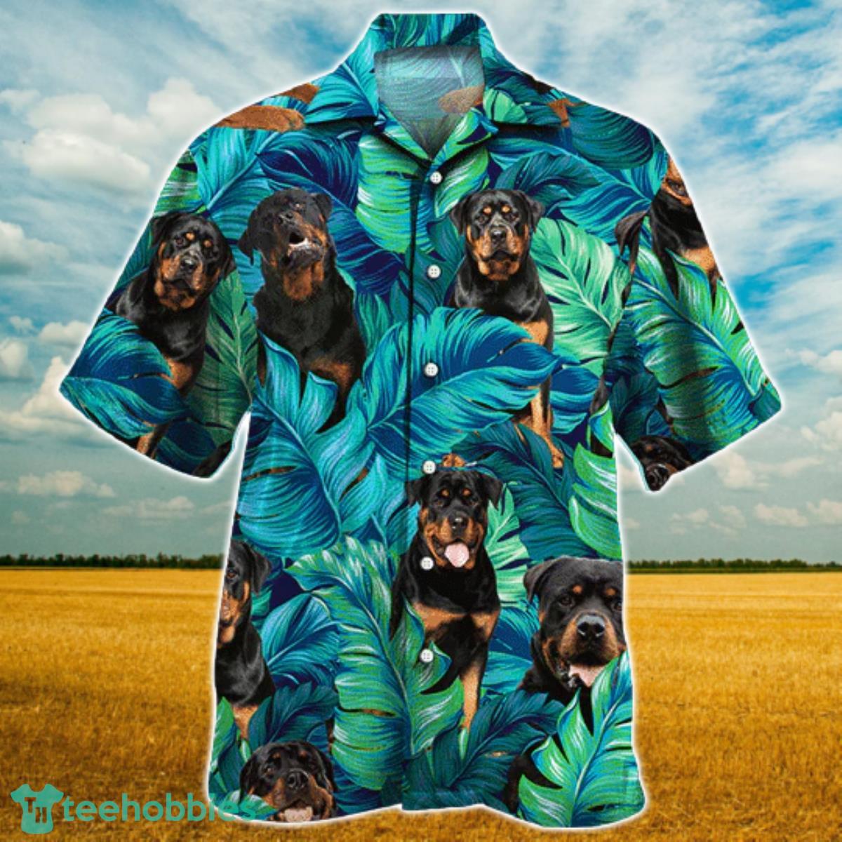 Rottweiler Dog Lovers Hawaiian Style For Summer All Printed 3D Hawaiian  Shirt For Men Women