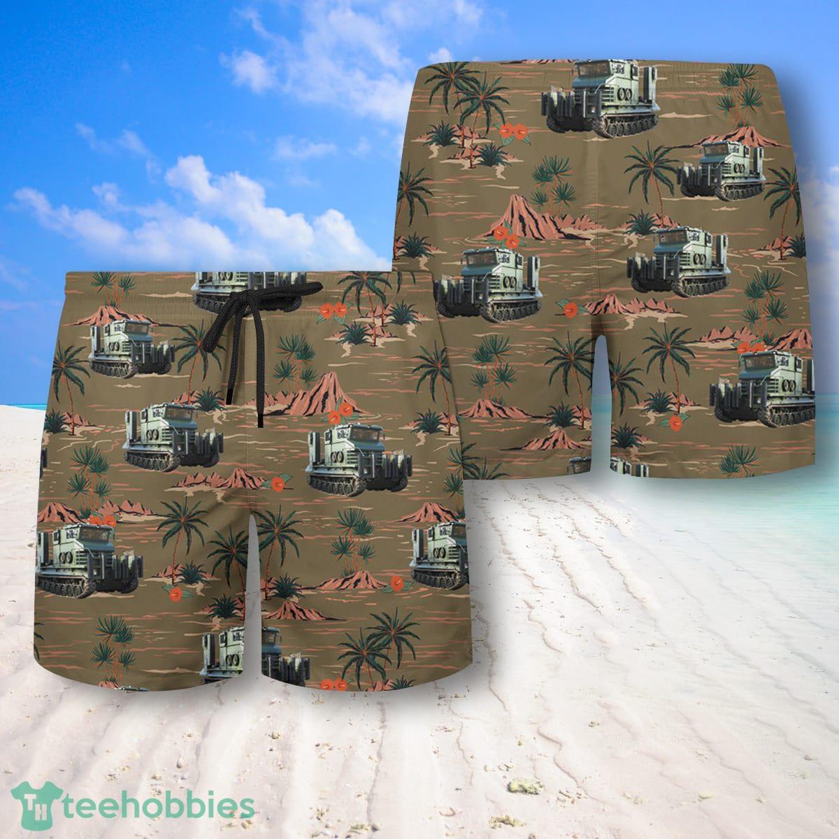 Royal Marines Hippo BRV Hawaiian Shirt And Shorts Great Style For Men Product Photo 2