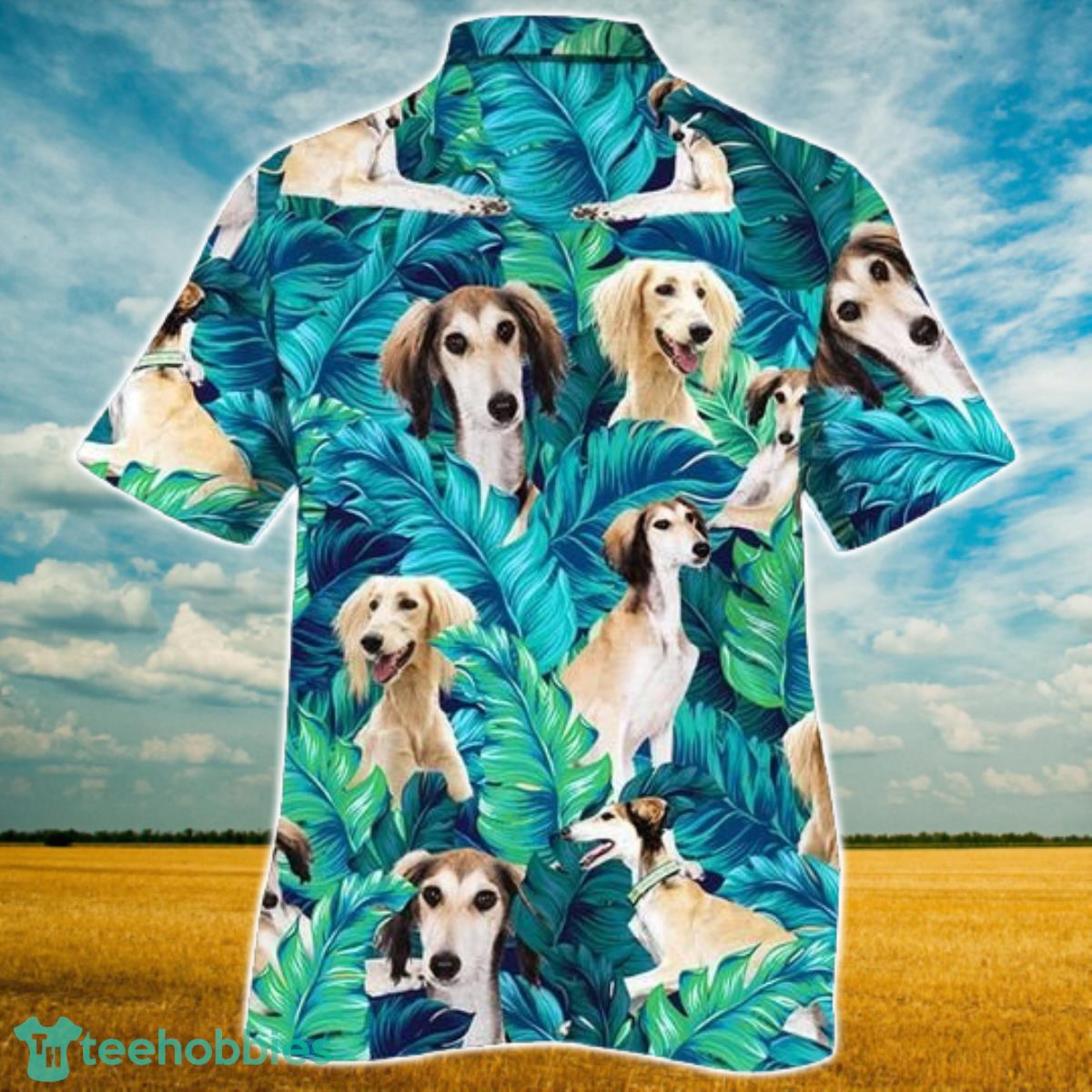 Saluki Dog Lovers Hawaiian Style For Summer All Printed 3D Hawaiian Shirt For Men Women Product Photo 2