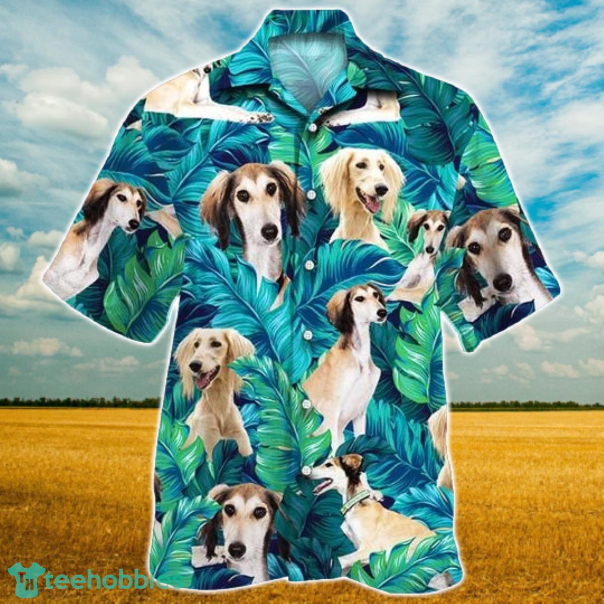 Saluki Dog Lovers Hawaiian Style For Summer All Printed 3D Hawaiian Shirt For Men Women Product Photo 1