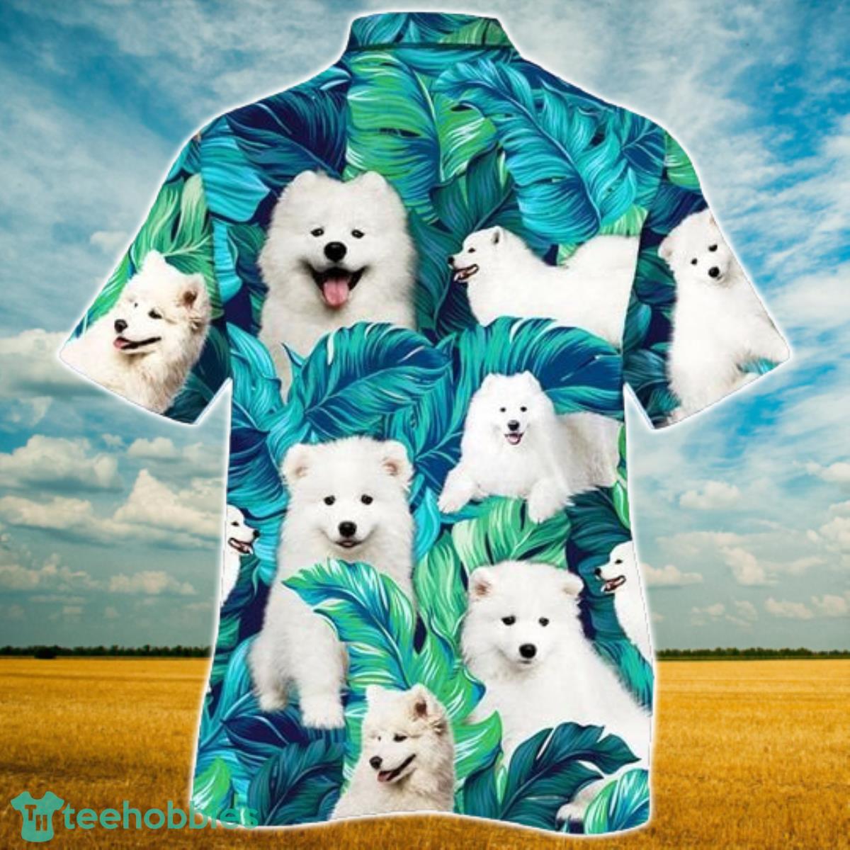 Samoyed Dog Lovers Hawaiian Style For Summer All Printed 3D Hawaiian Shirt For Men Women Product Photo 2