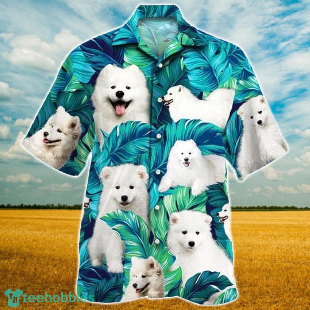 Samoyed Dog Lovers Hawaiian Style For Summer All Printed 3D Hawaiian Shirt For Men Women Product Photo 1