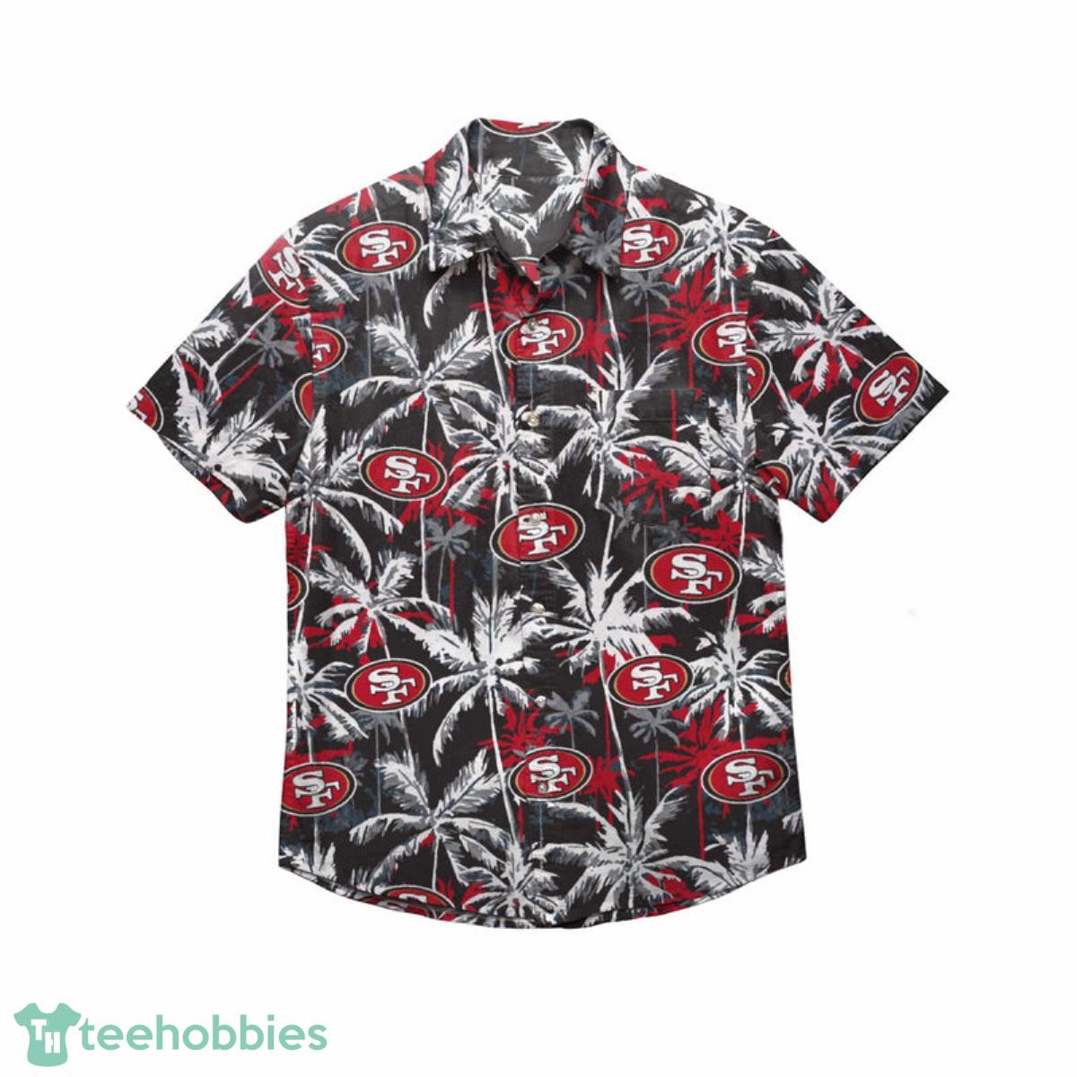 San Francisco 49ers NFL Black Floral Button Up Shirt Product Photo 1