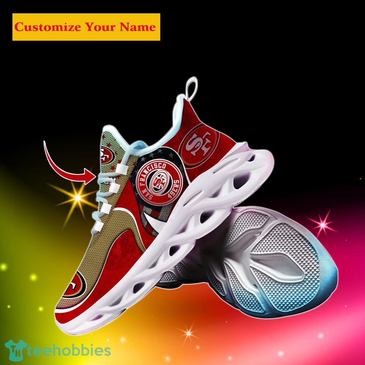 San Francisco 49ers NFL Custom Name Max Soul Shoes Special Gift For Men Women Fans Product Photo 2