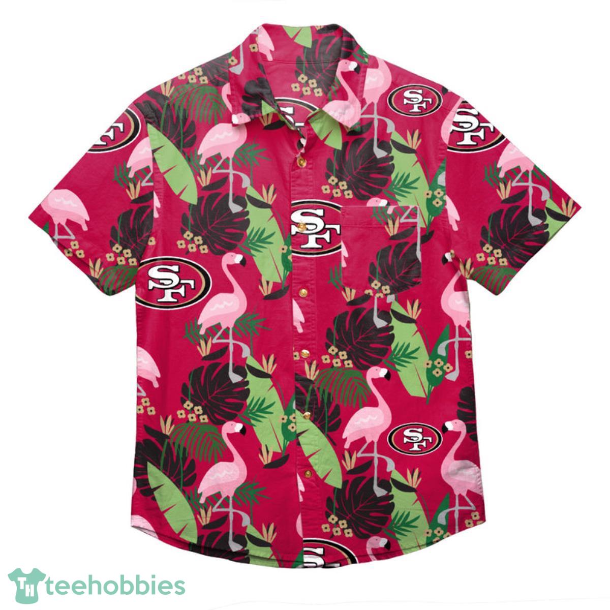San Francisco 49ers NFL Floral Button Up Shirt Product Photo 1