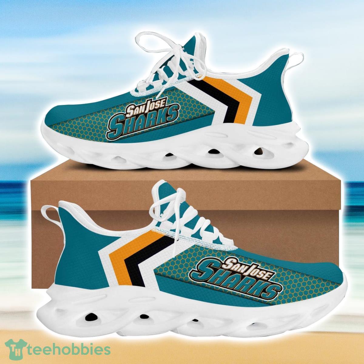San Jose Hockey Sharks Max Soul Sneakers Running Sport Shoes For Men Women Custom Name Product Photo 2