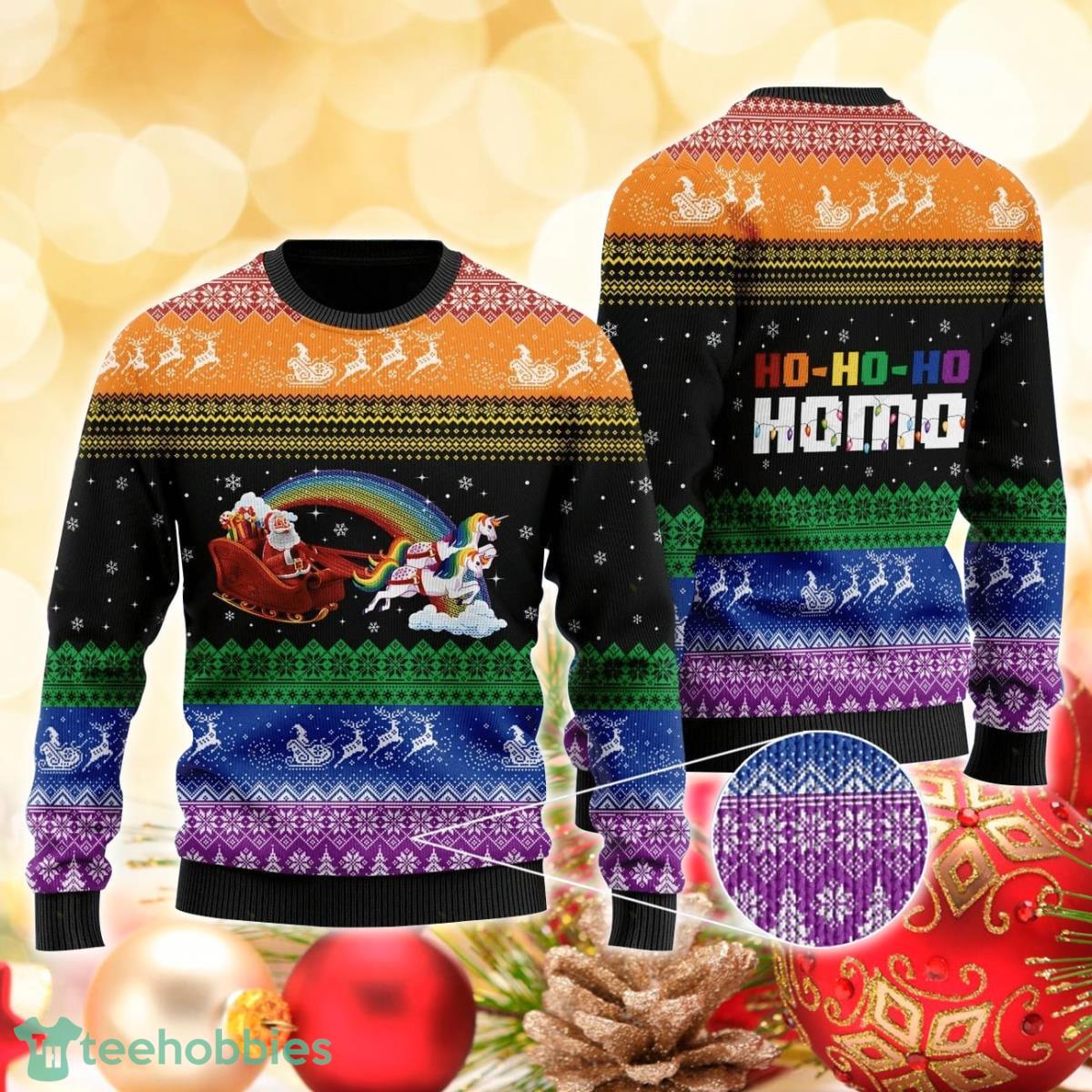 Santa Claus 3D Sweater Ugly Christmas Sweater For Men Women Product Photo 1