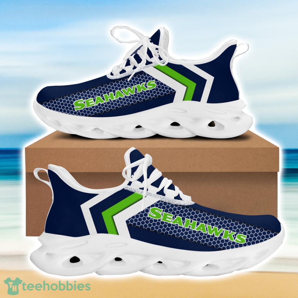 Seattle Football Seahawks Max Soul Sneakers Running Sport Shoes For Men Women Custom Name Product Photo 2