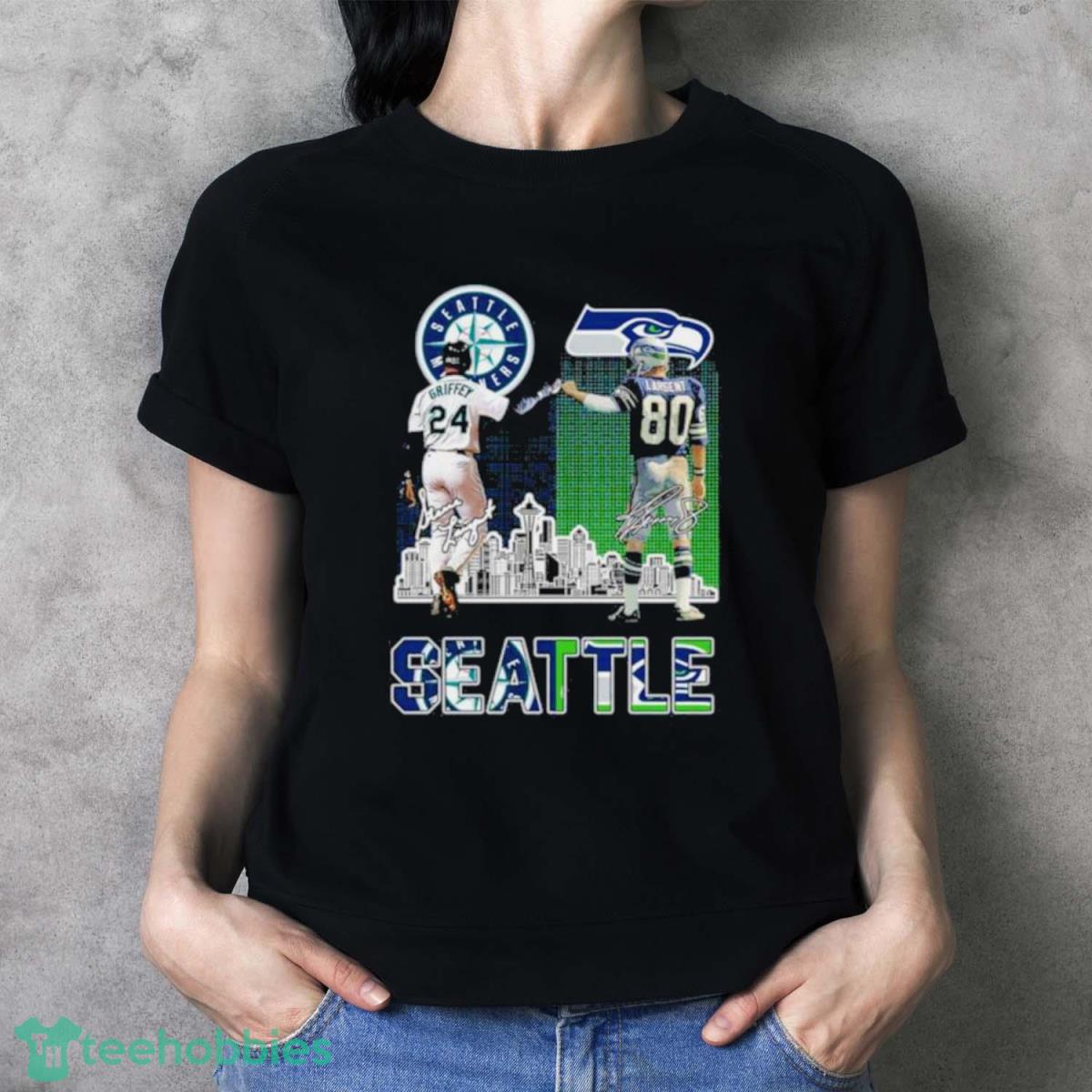 Seattle Mariners Griffey And Seahawks Largent City Champion Shirt - Ladies T-Shirt
