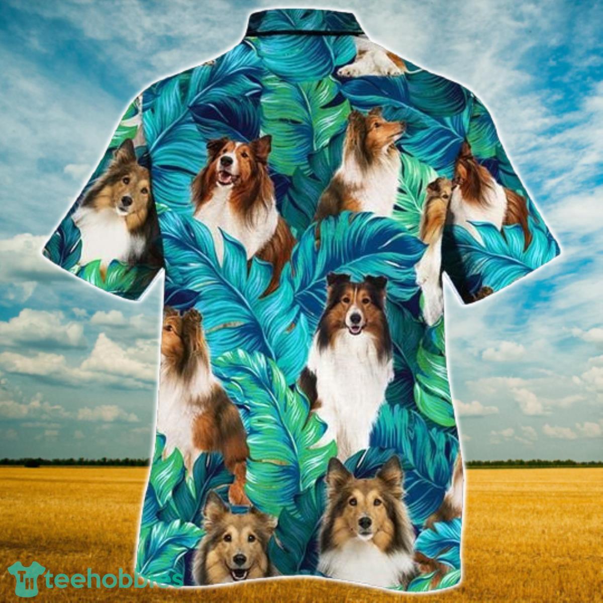 Shetland Sheepdog Dog Lovers Hawaiian Style For Summer All Printed 3D Hawaiian Shirt For Men Women Product Photo 2