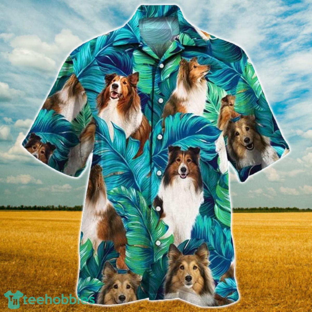 Shetland Sheepdog Dog Lovers Hawaiian Style For Summer All Printed 3D Hawaiian Shirt For Men Women Product Photo 1