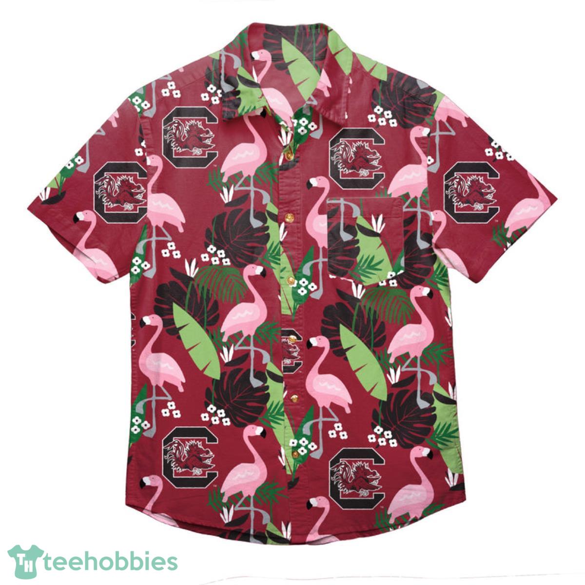 South Carolina Gamecocks NCAA Floral Button Up Shirt Product Photo 1