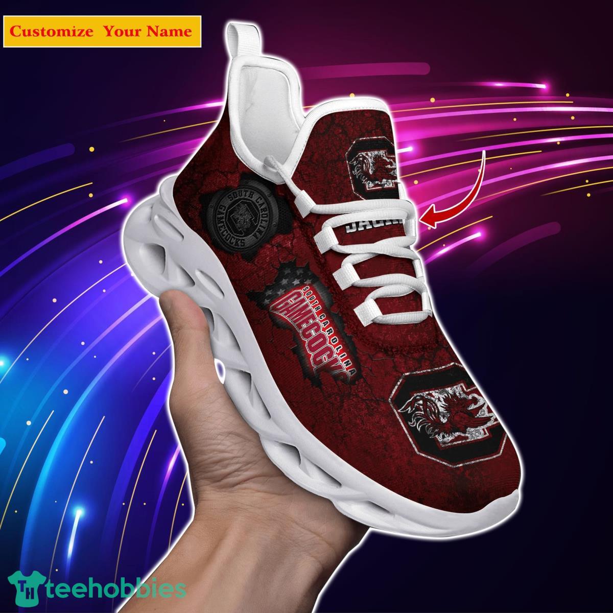South Carolina Gamecocks NCAA1 Custom Name Max Soul Shoes Great Gift For Men Women Fans Product Photo 1