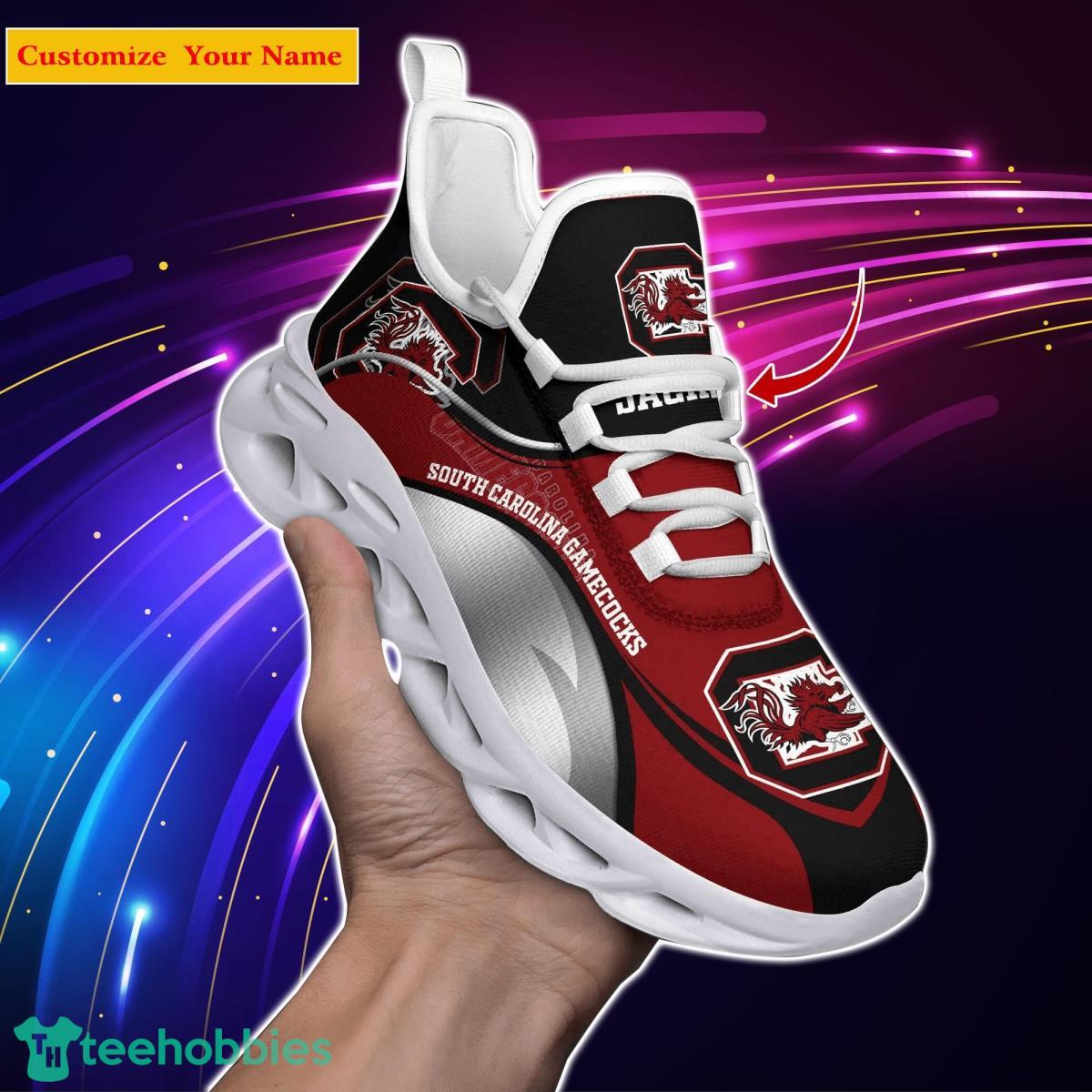 South Carolina Gamecocks NCAA1 Custom Name Max Soul Shoes Unique Gift For Men Women Fans Product Photo 1