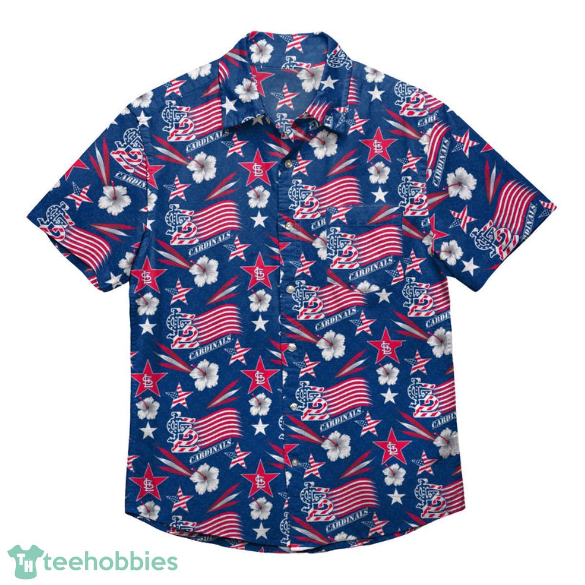 St Louis Cardinals MLB Americana Button Up Shirt Product Photo 1