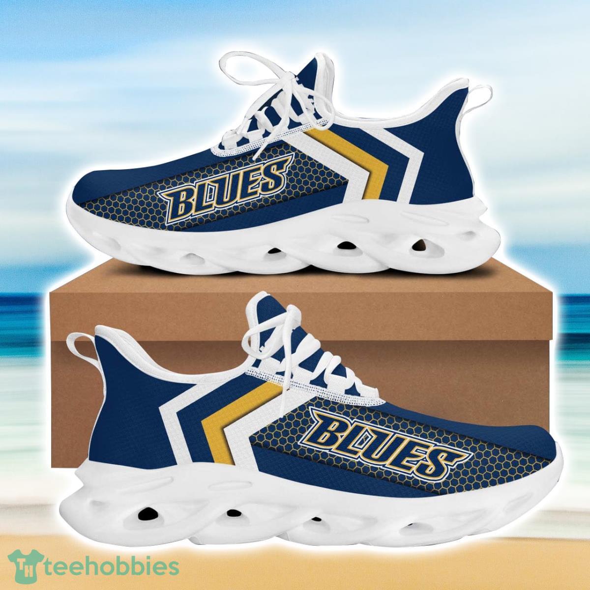 St. Louis Hockey Blues Max Soul Sneakers Running Sport Shoes For Men Women Custom Name Product Photo 2