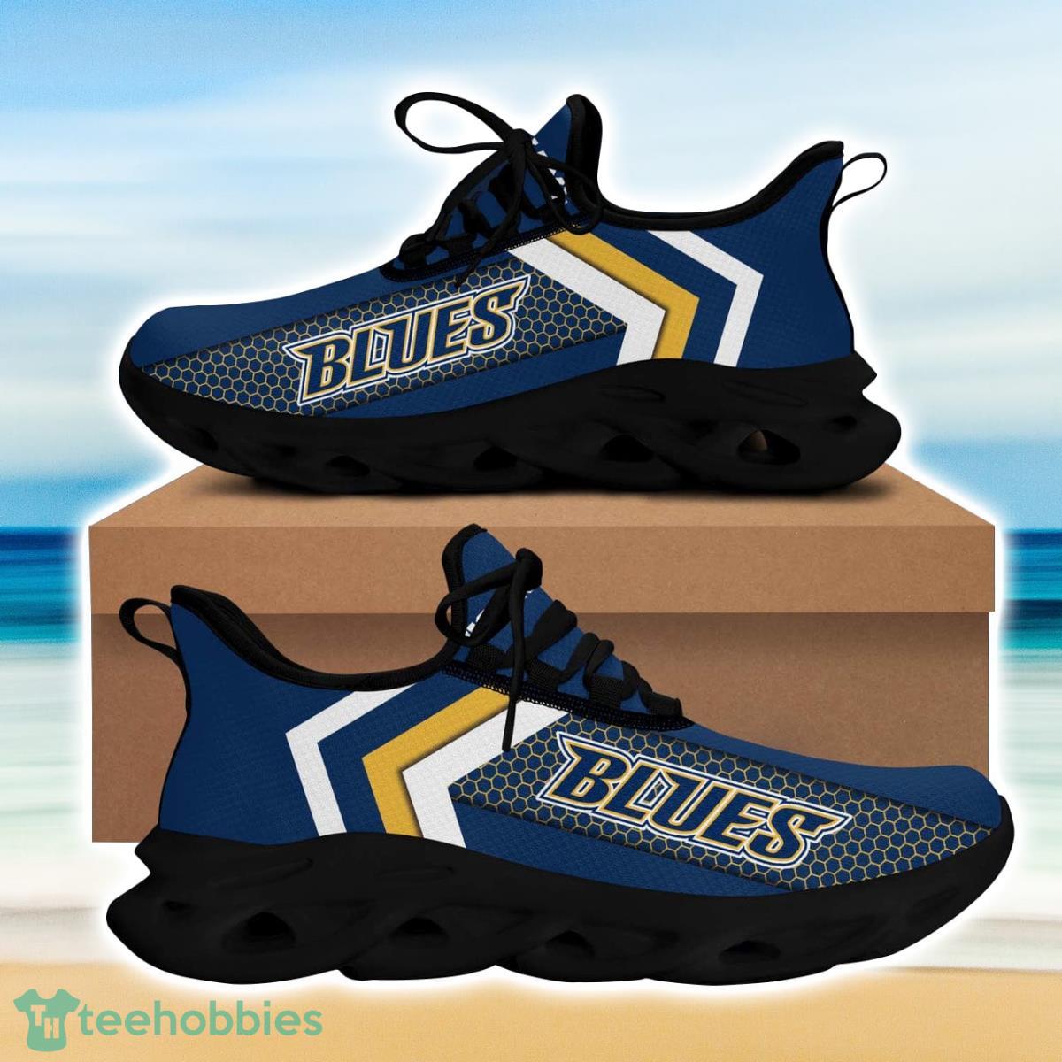 St. Louis Hockey Blues Max Soul Sneakers Running Sport Shoes For Men Women Custom Name Product Photo 1