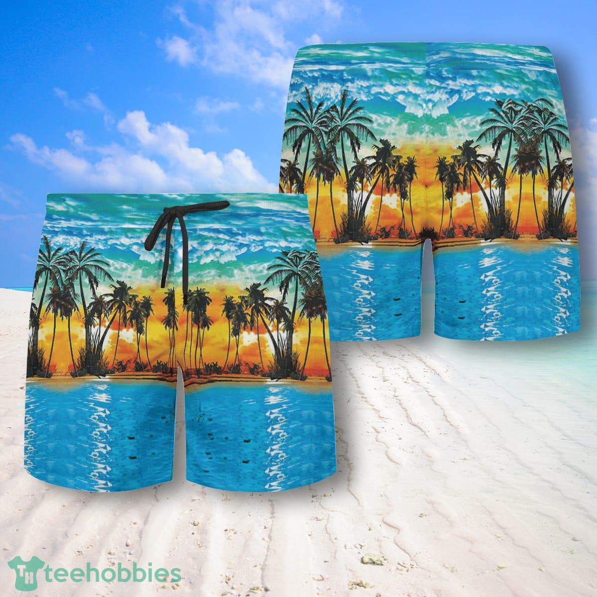 Summer Beach Hawaiian Shirt And Shorts Best Style For Men Product Photo 2