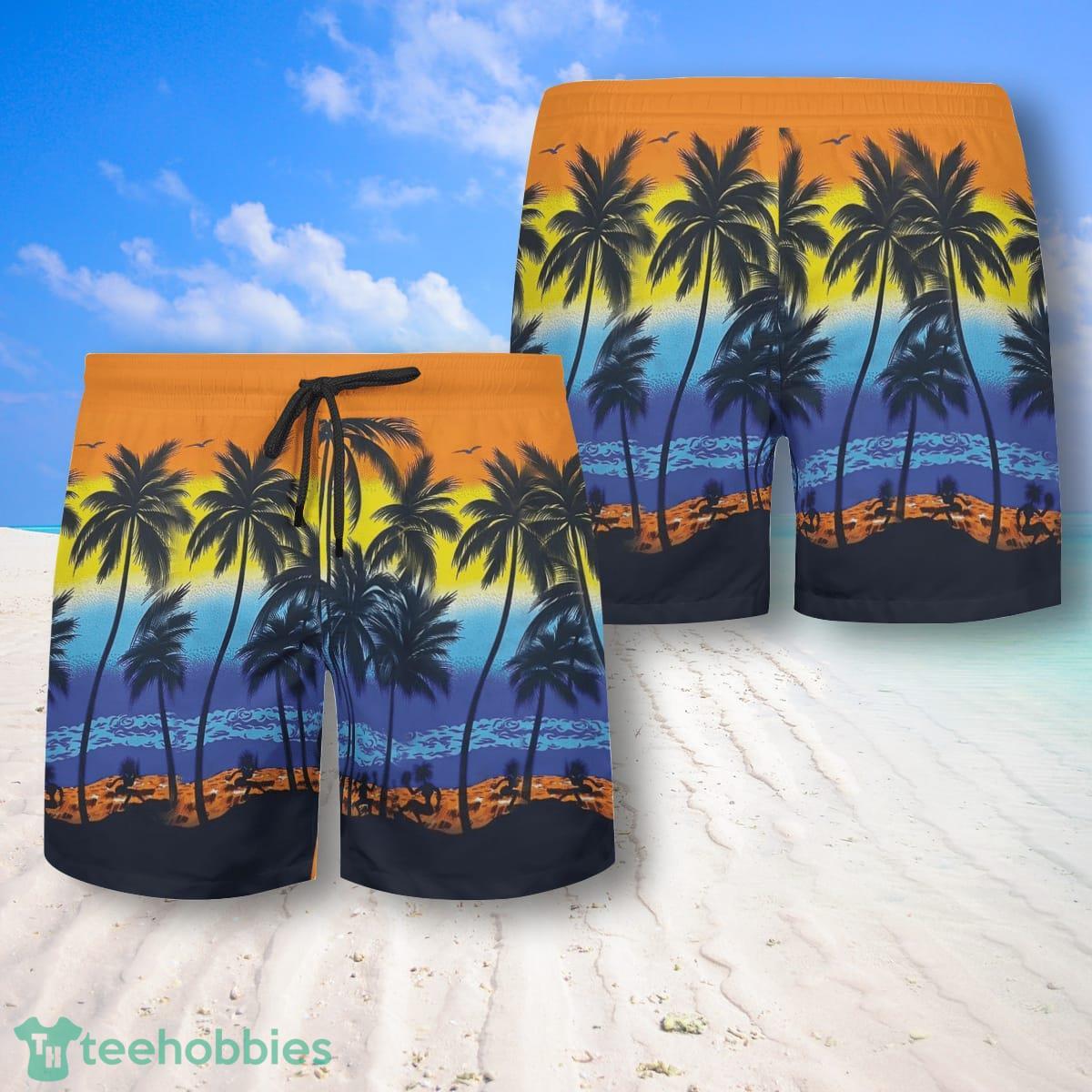 Summer Beach Hawaiian Shirt And Shorts Great Style For Men Product Photo 2