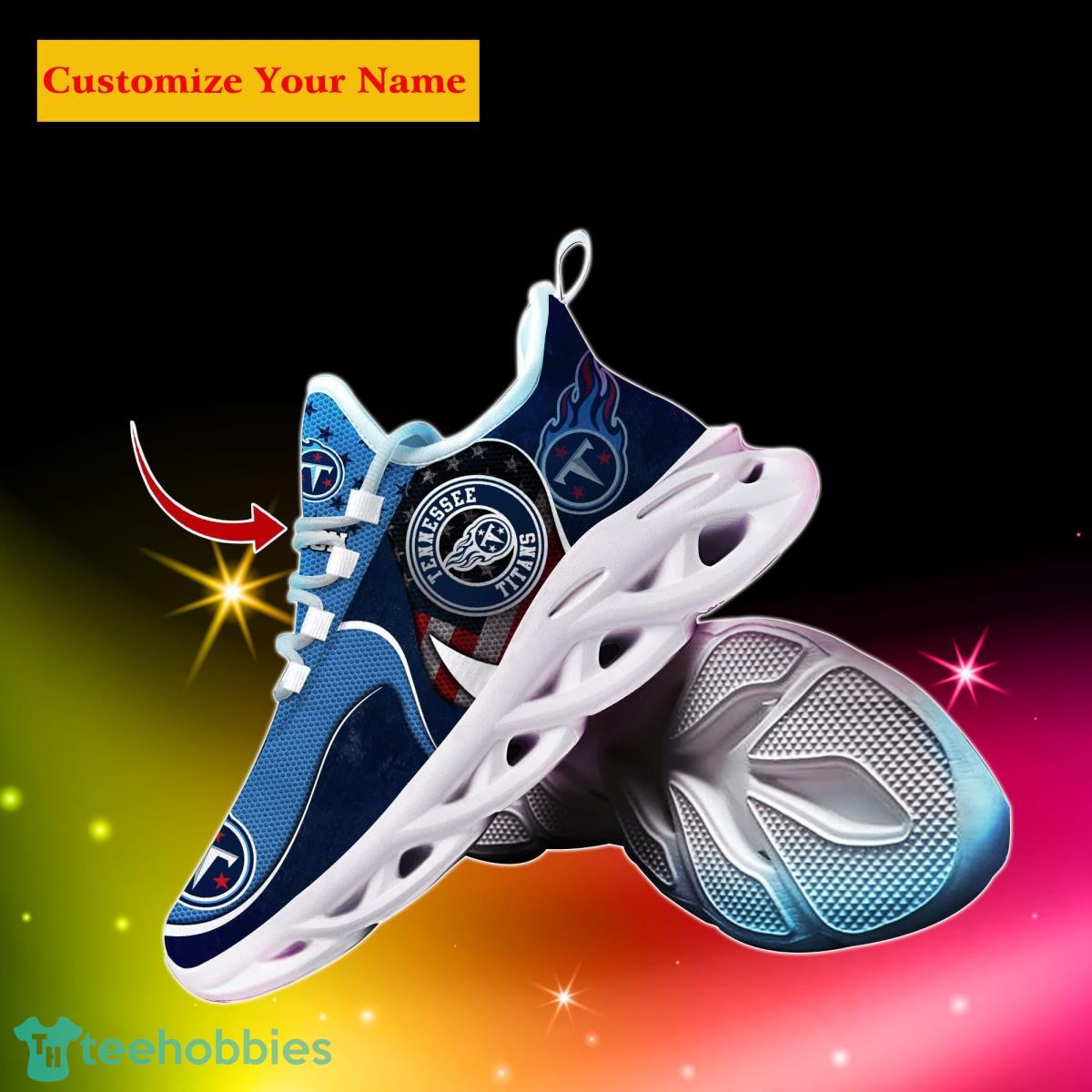 Tennessee Titans NFL Custom Name Max Soul Shoes Special Gift For Men Women Fans Product Photo 2