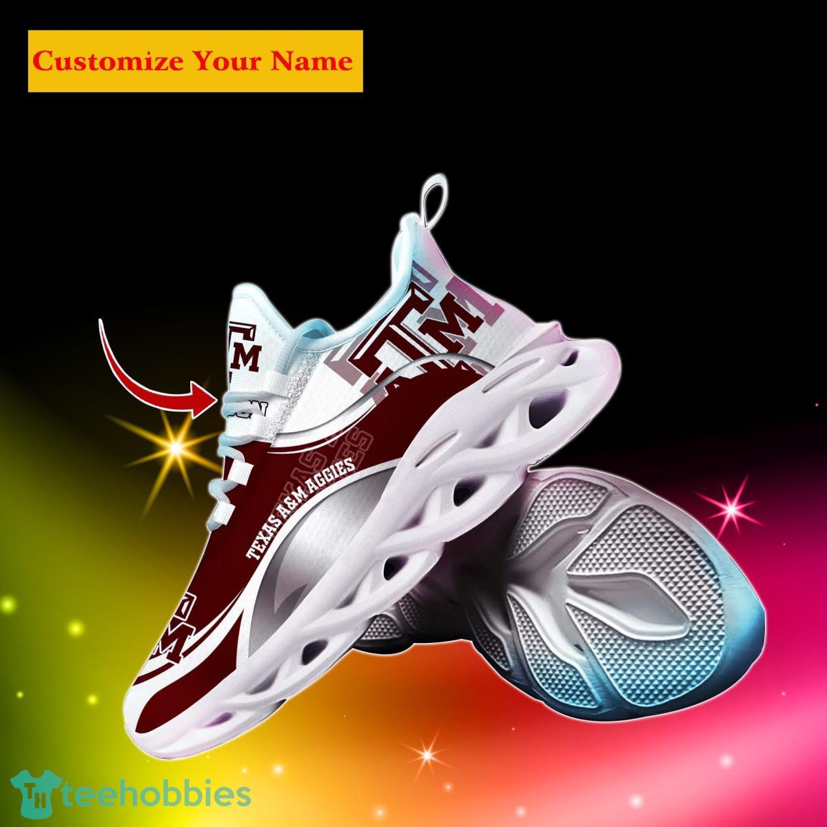 Texas A&ampM Aggies NCAA2 Custom Name Max Soul Shoes Unique Gift For Men Women Fans Product Photo 2