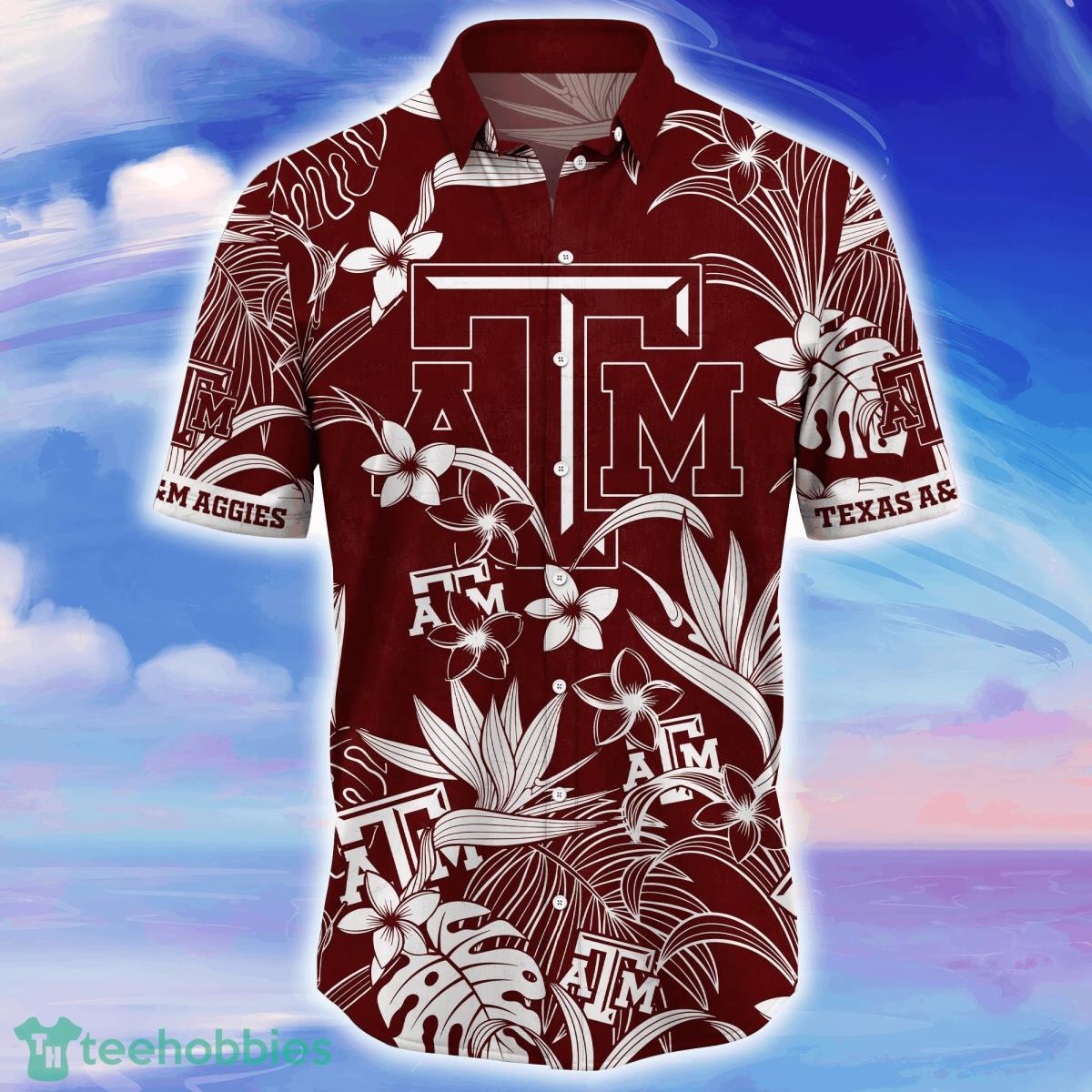 Texas A&M Aggies NCAA2 Flower Hawaiian Shirt For Men Women Impressive Gift For Fans image Texas A&M Aggies NCAA2 Flower Hawaiian Shirt For Men Women Impressive Gift For Fans Product Photo 2