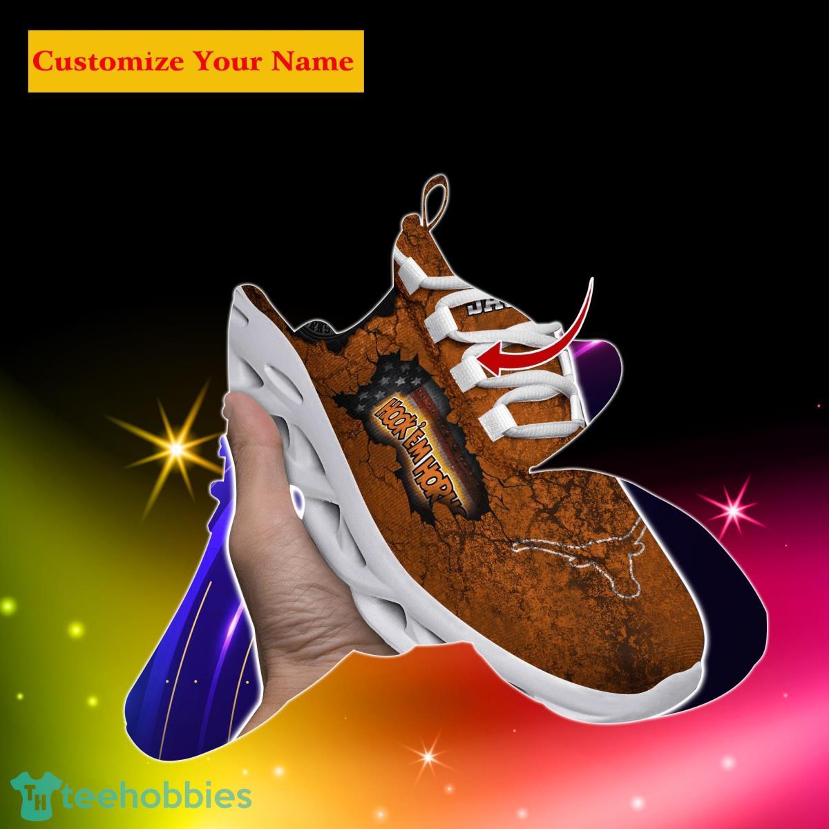 Texas Longhorns NCAA2 Custom Name Max Soul Shoes Great Gift For Men Women Fans Product Photo 1
