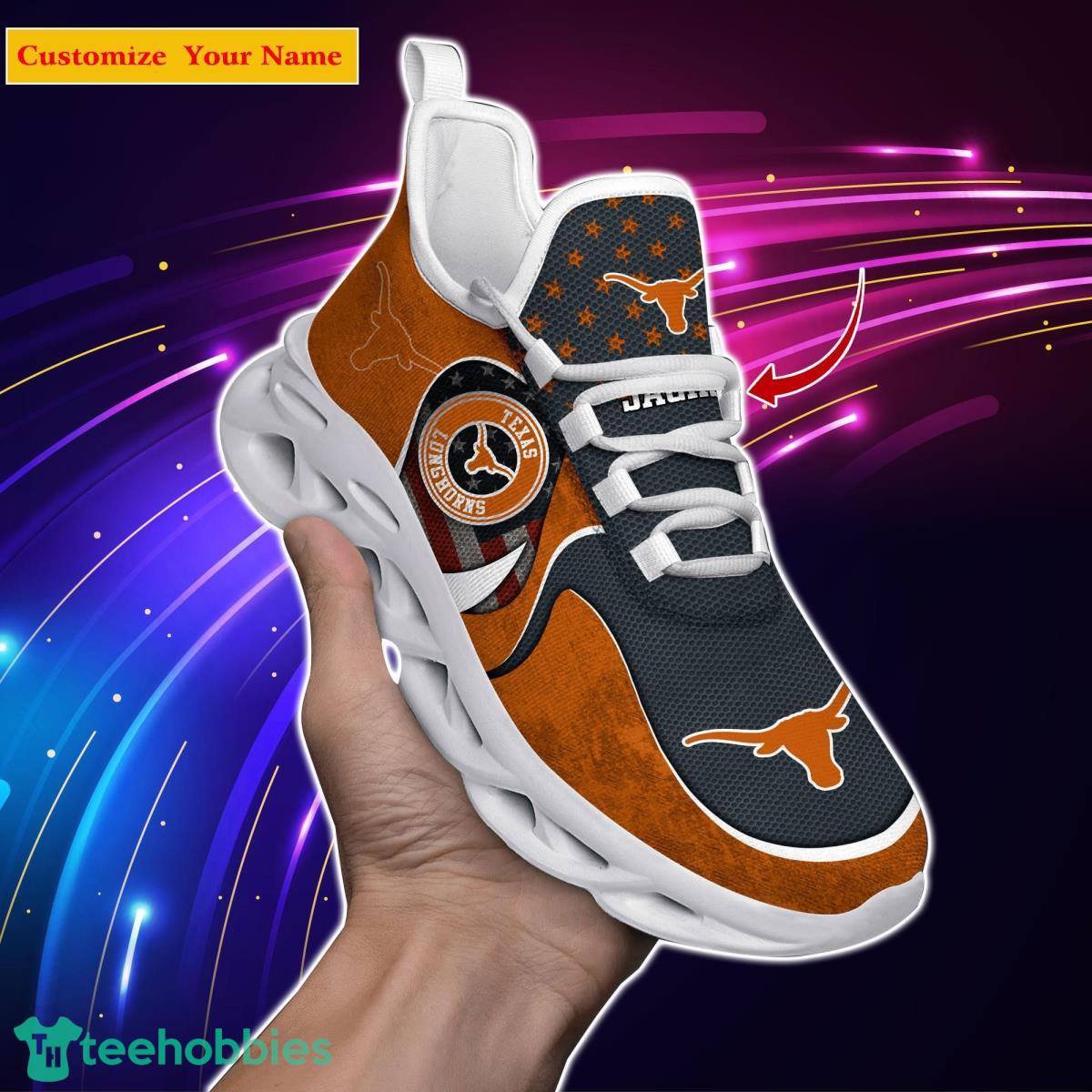 Texas Longhorns NCAA2 Custom Name Max Soul Shoes Special Gift For Men Women Fans Product Photo 1