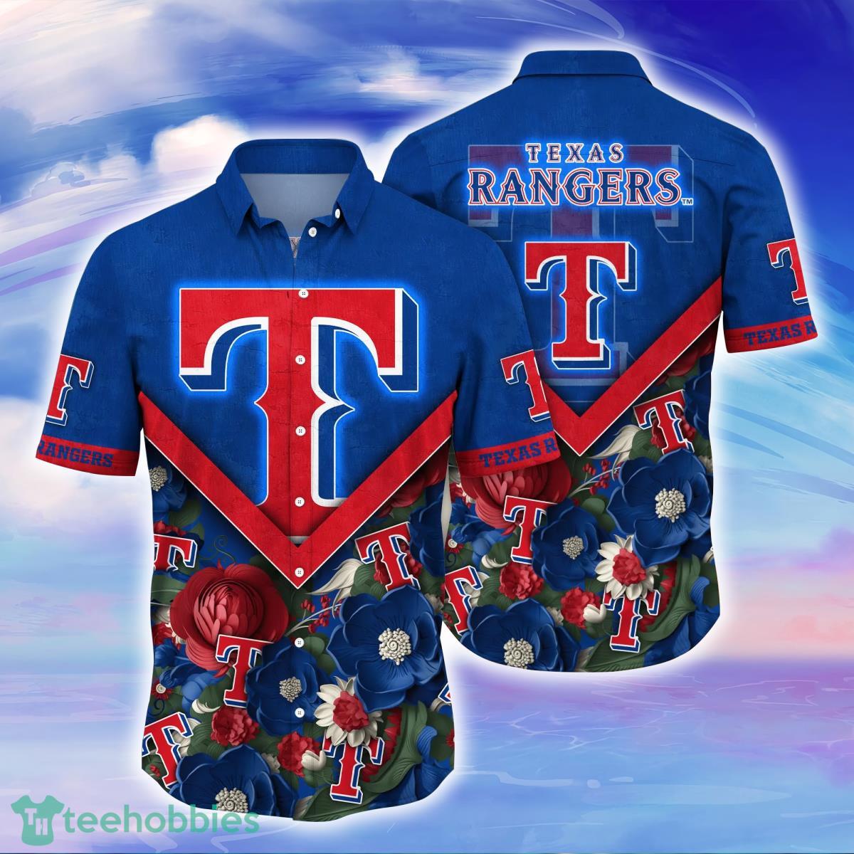Texas Rangers MLB Flower Hawaiian Shirt For Men Women Best Gift For Real Fans Product Photo 1