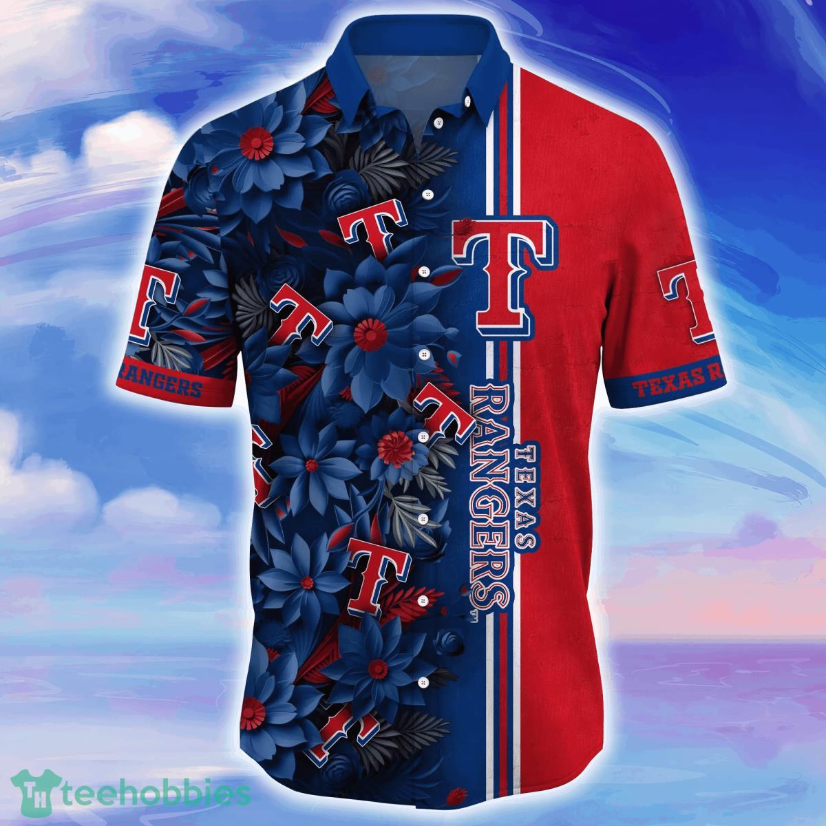 Texas Rangers Major League Baseball Tropical Floral 2023 Hawaiian Shirt