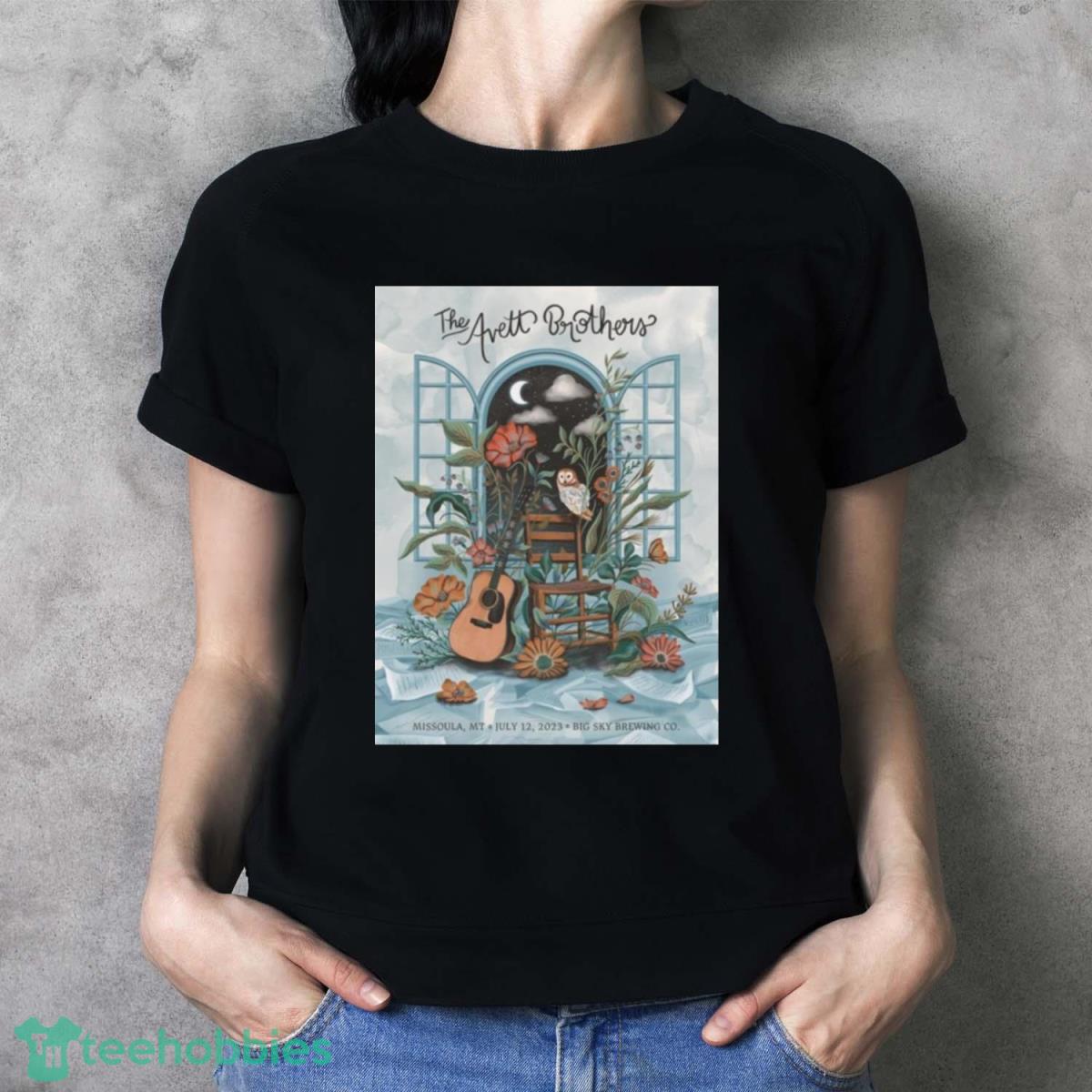 The Avett Brothers Rock Band Missoula MT Tour 2023 Big Sky Brewing CO Poster Shirt - Ladies T-Shirt