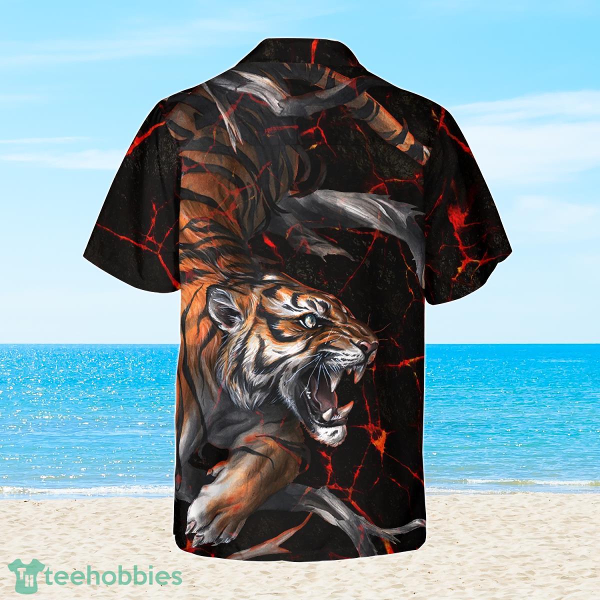 Tiger In The Dark Shirt Hawaiian Shirt Best Gift For Men And Women image Tiger In The Dark Shirt Hawaiian Shirt Best Gift For Men And Women Product Photo 2