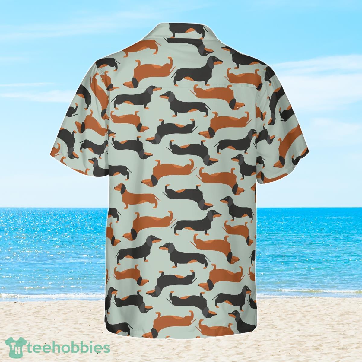 Tiny Dachshund Cute Dog Pattern Hawaiian Shirt Best Gift For Men And Women Product Photo 2
