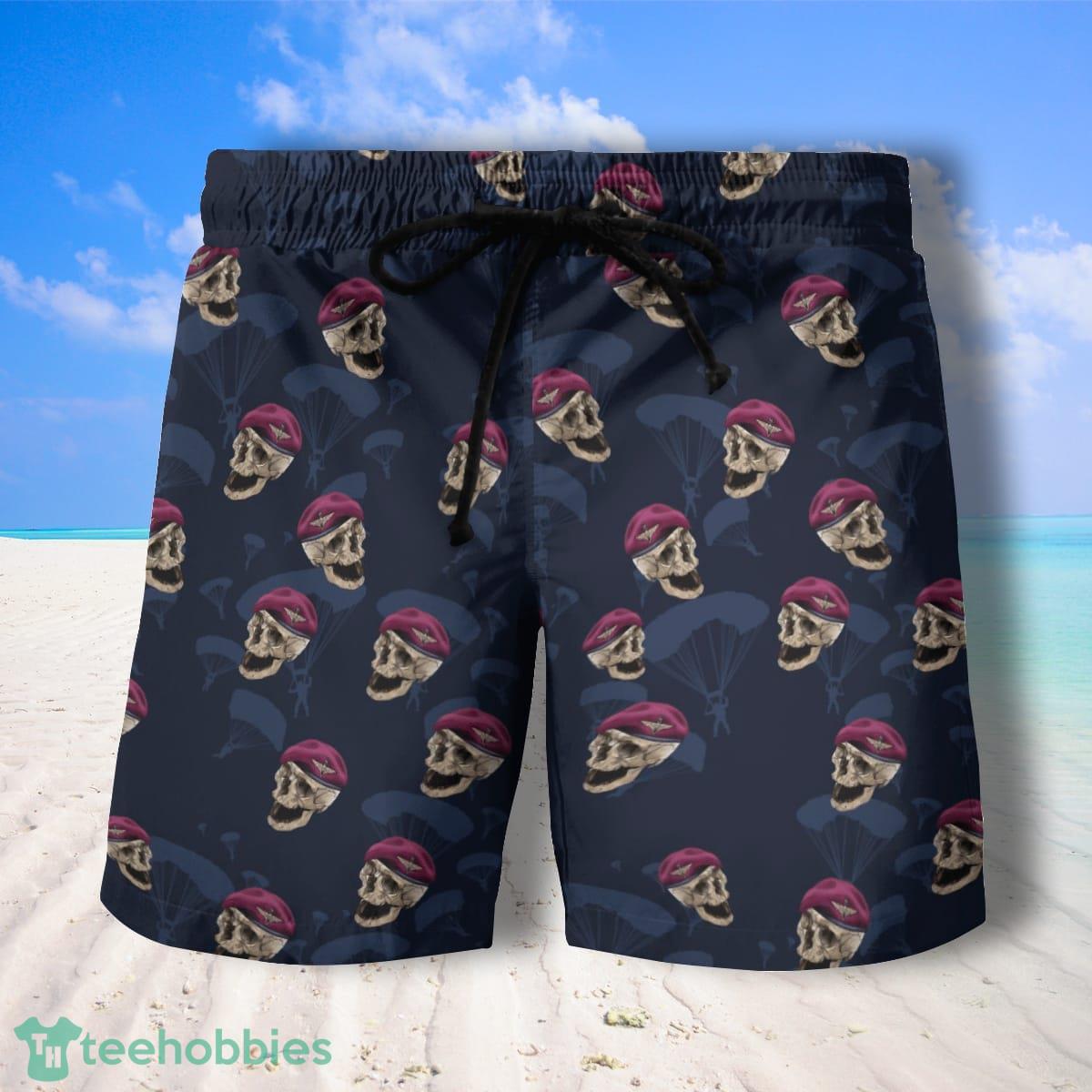 UK Parachute Regiment Hawaiian Shirt And Shorts Great Style For Men Product Photo 2