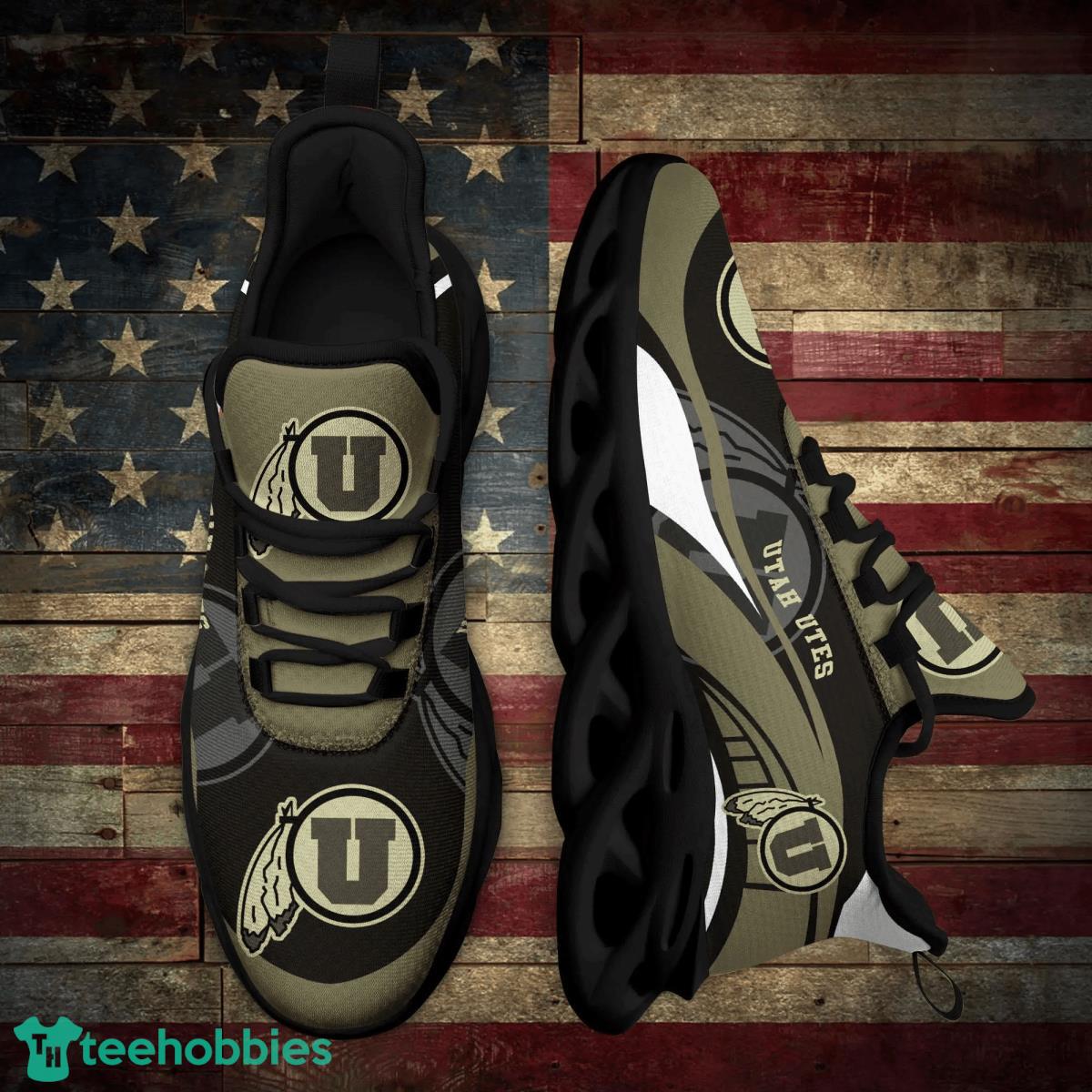 Utah Utes Customized Camo Green New Trending Custom Name Max Soul Shoes Best Gift For Sport Fans Product Photo 1