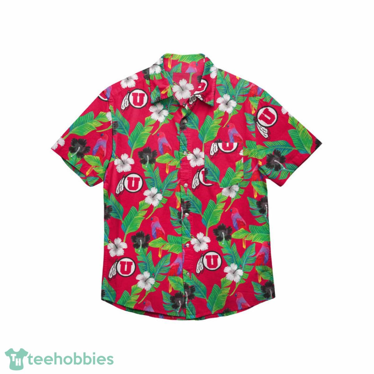Utah Utes NCAA Original Floral Button Up Shirt Product Photo 1 Utah Utes NCAA Original Floral Button Up Shirt Product Photo 1