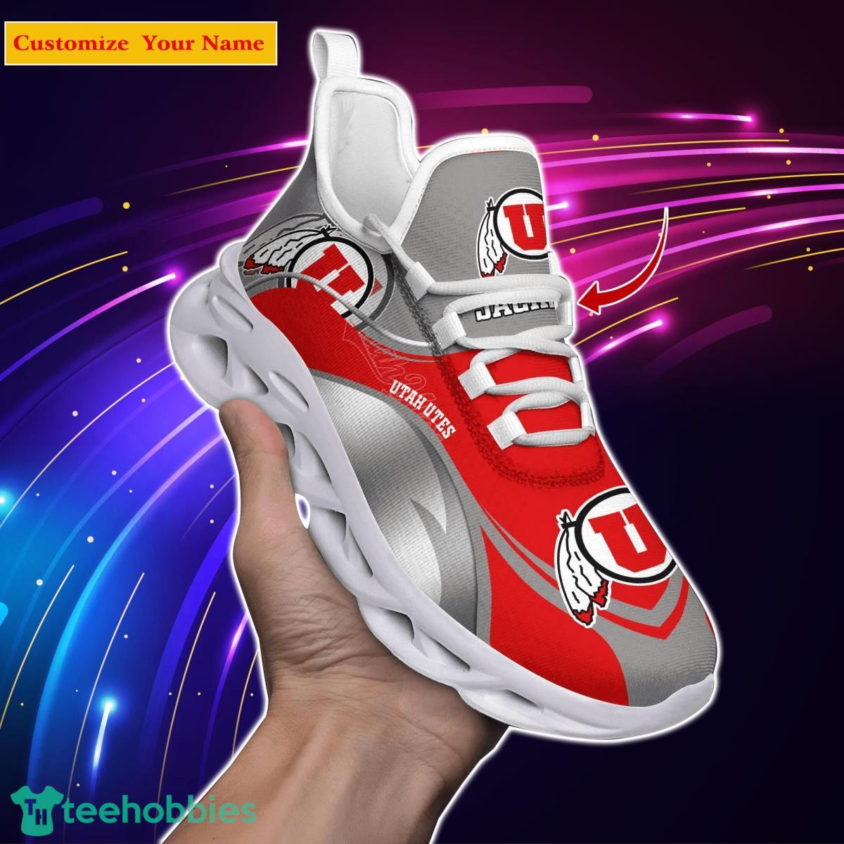 Utah Utes NCAA2 Custom Name Max Soul Shoes Unique Gift For Men Women Fans Product Photo 1