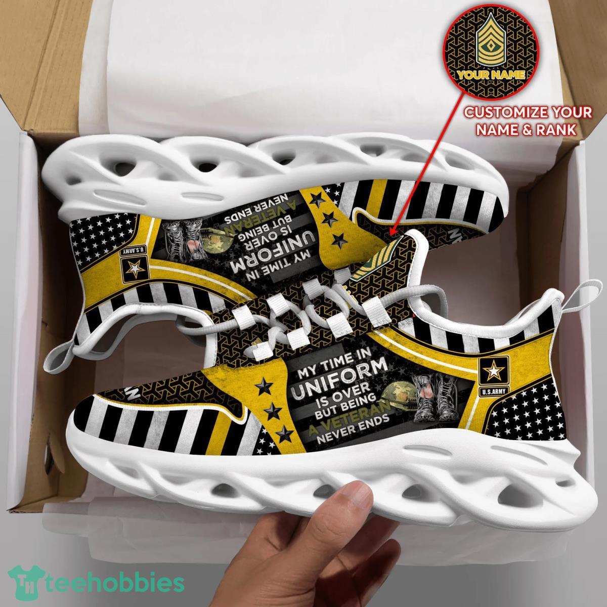 Veteran Clunky Sneaker New Trending Custom Name Max Soul Shoes Best Gift For Sport Fans Product Photo 2