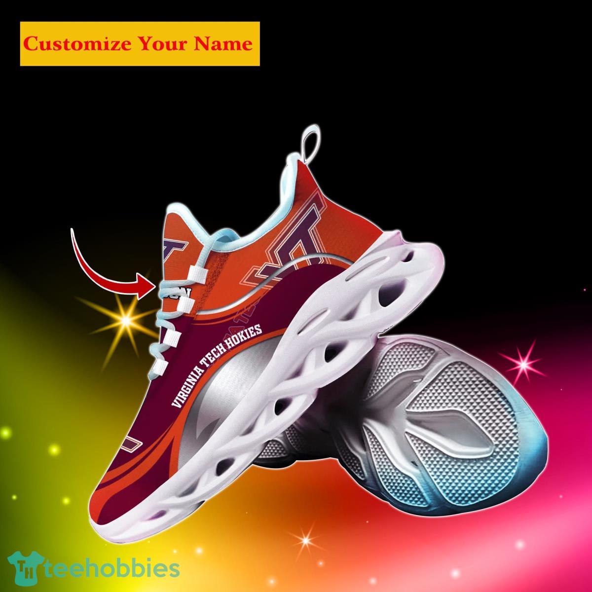 Virginia Tech Hokies NCAA1 Custom Name Max Soul Shoes Unique Gift For Men Women Fans Product Photo 2
